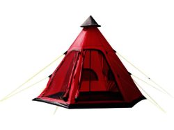 Yellowstone Festival 4 Man Tipi Tent (Red)
